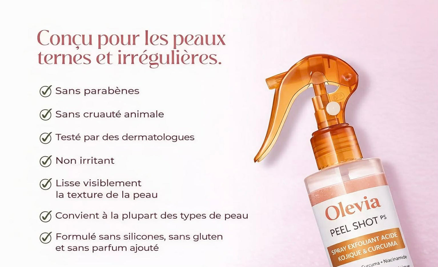 Spray Exfoliant Kojique & Curcuma — Olevia